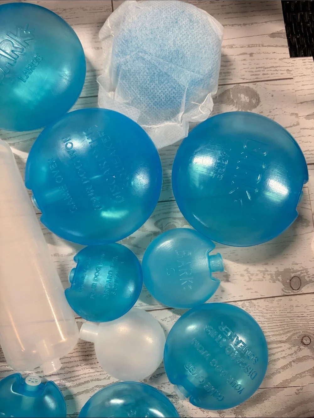 18 Blue Yellow white Dog Toy Inserts squeakers replacements crafts